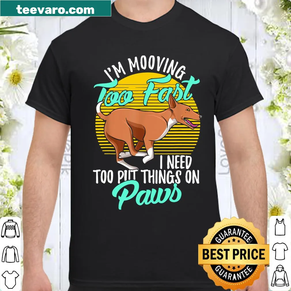 Illustrated shirt featuring Basenji dogs