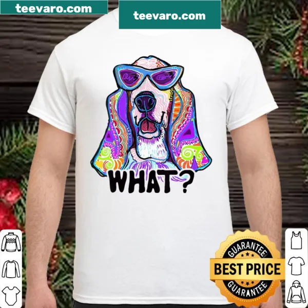 Charming Basset Hound illustration on a t-shirt