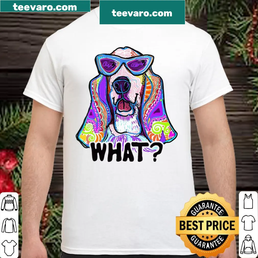 Charming Basset Hound illustration on a t-shirt