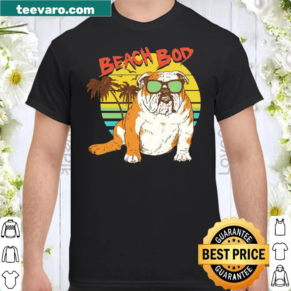 Playful shirt featuring the phrase 'Beach Bod' in fun typography