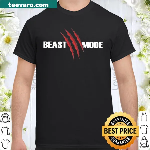 Shirt with the phrase 'Beast Mode' for fitness enthusiasts