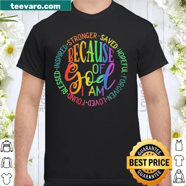 Inspirational text design highlighting faith and strength on a shirt.