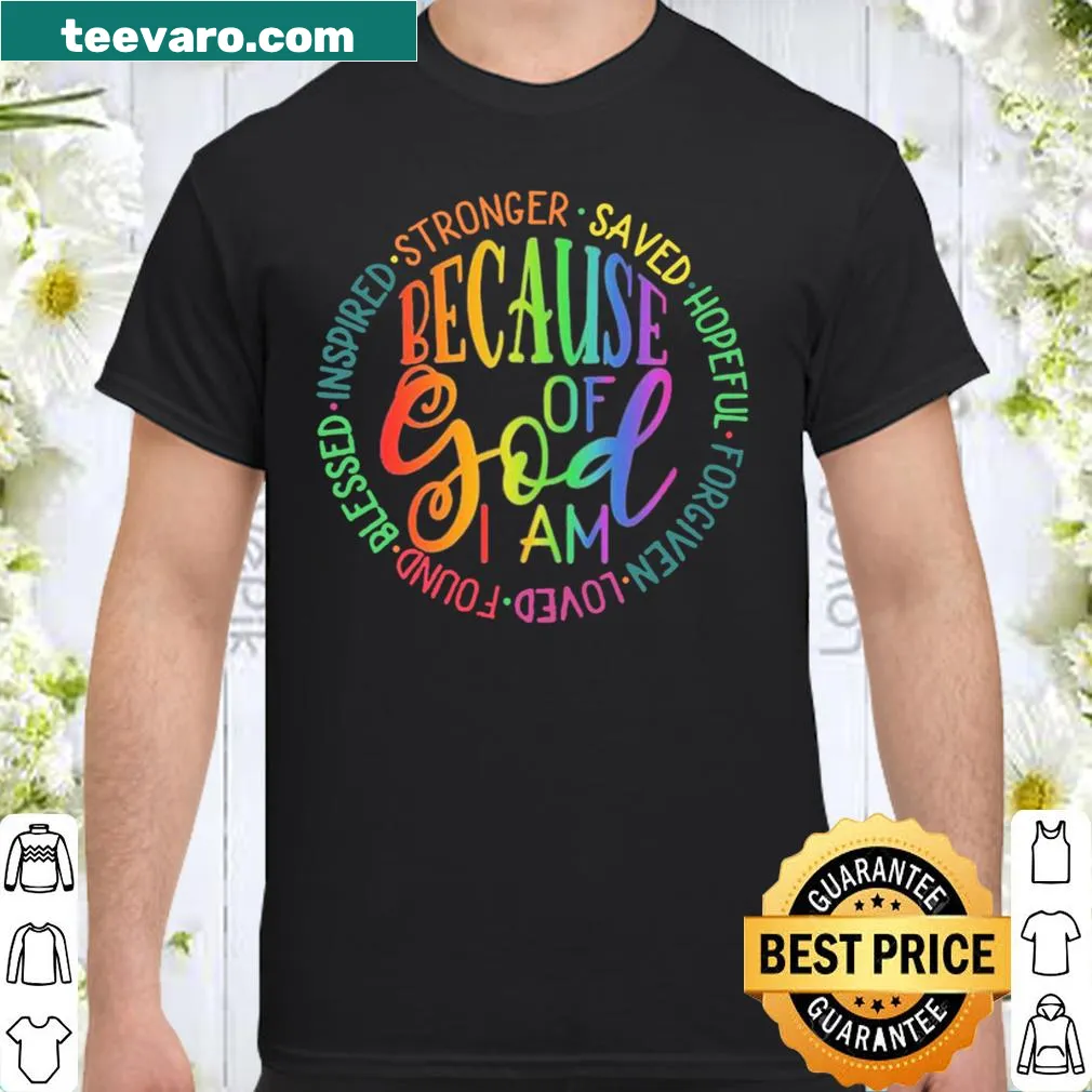 Inspirational text design highlighting faith and strength on a shirt.