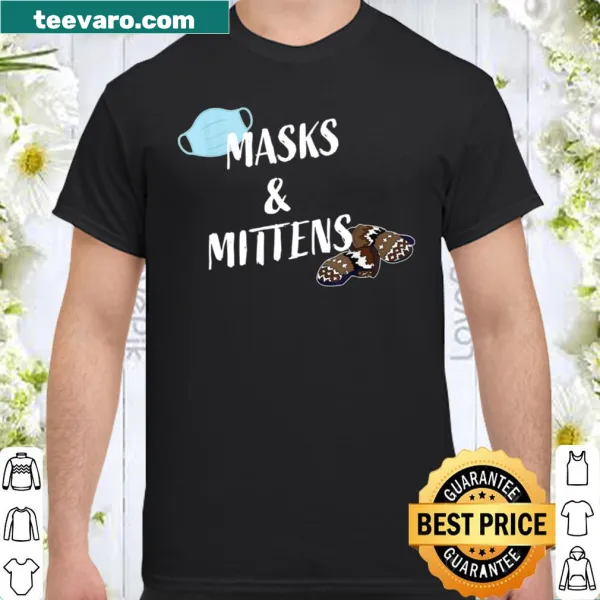 Funny Bernie Sanders shirt with mittens and mask illustration