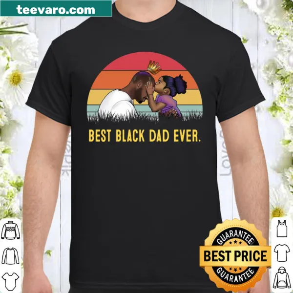 Shirt with the proud message 'Best Black Dad Ever' for fathers.