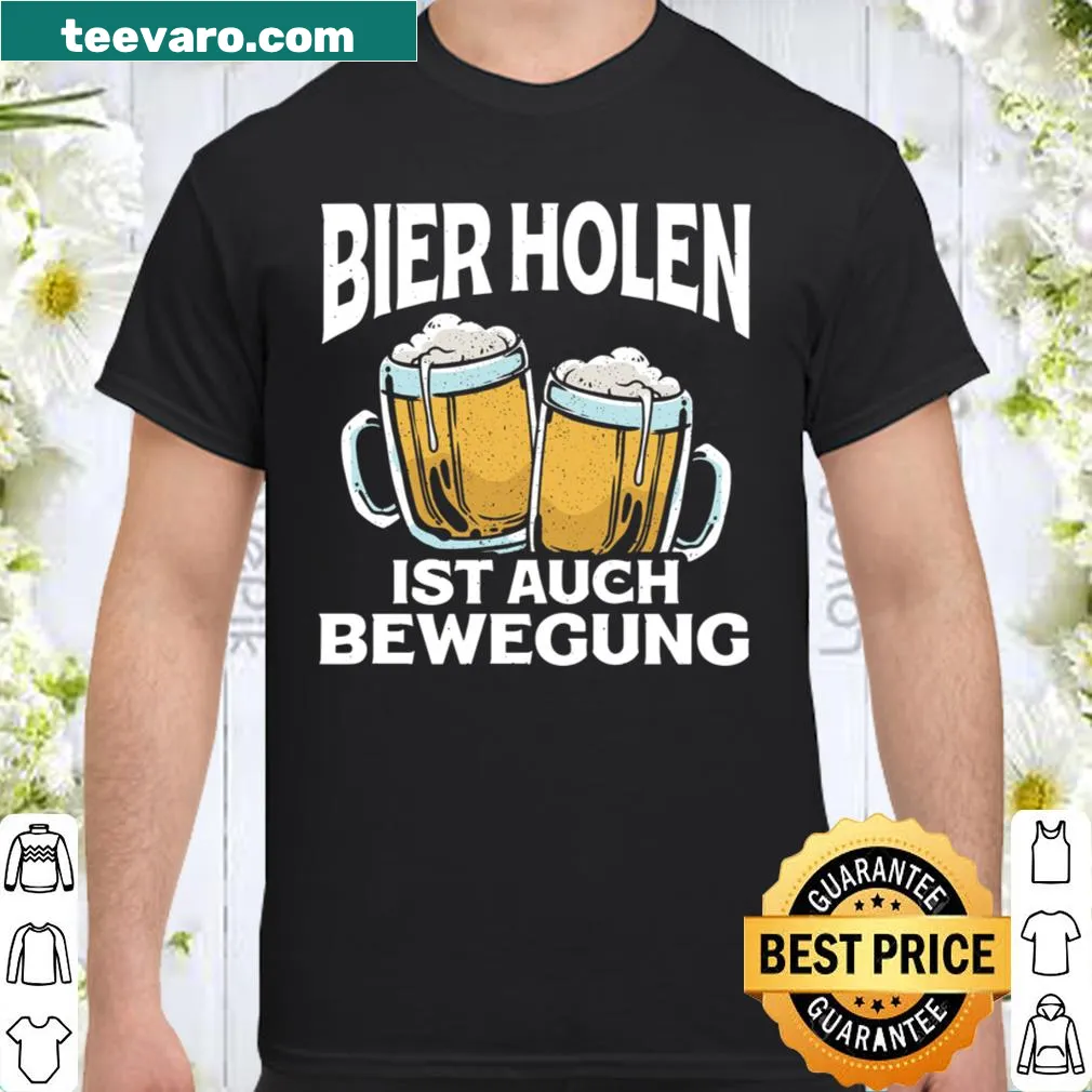 Funny text shirt about beer as exercise for dads