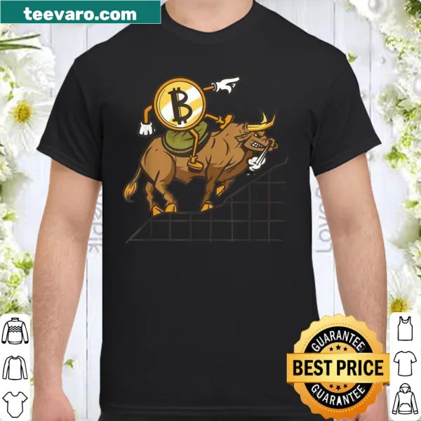 Bitcoin-themed shirt featuring the phrase 'Bitcoin Bull Run'