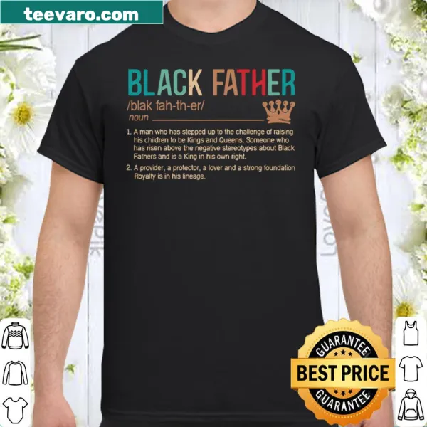 Black Dad t-shirt supporting Black Lives Matter with strong message.