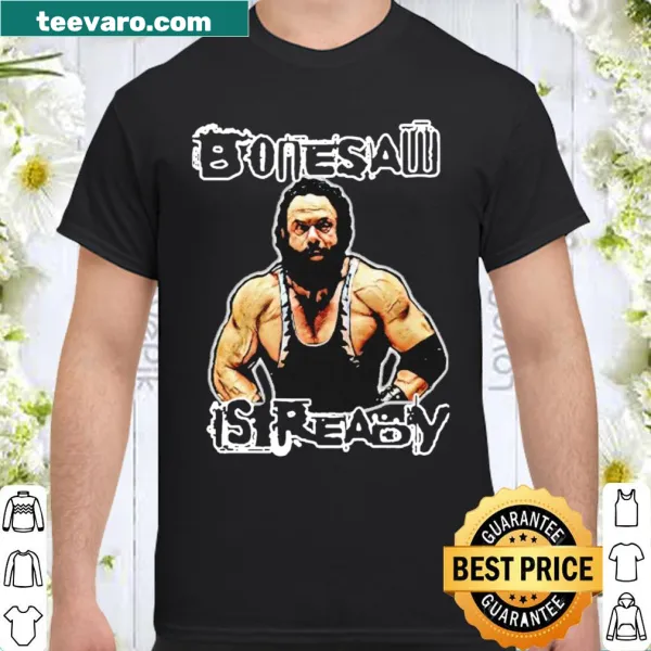 Bold sports shirt featuring 'Bonesaw Is Ready' phrase