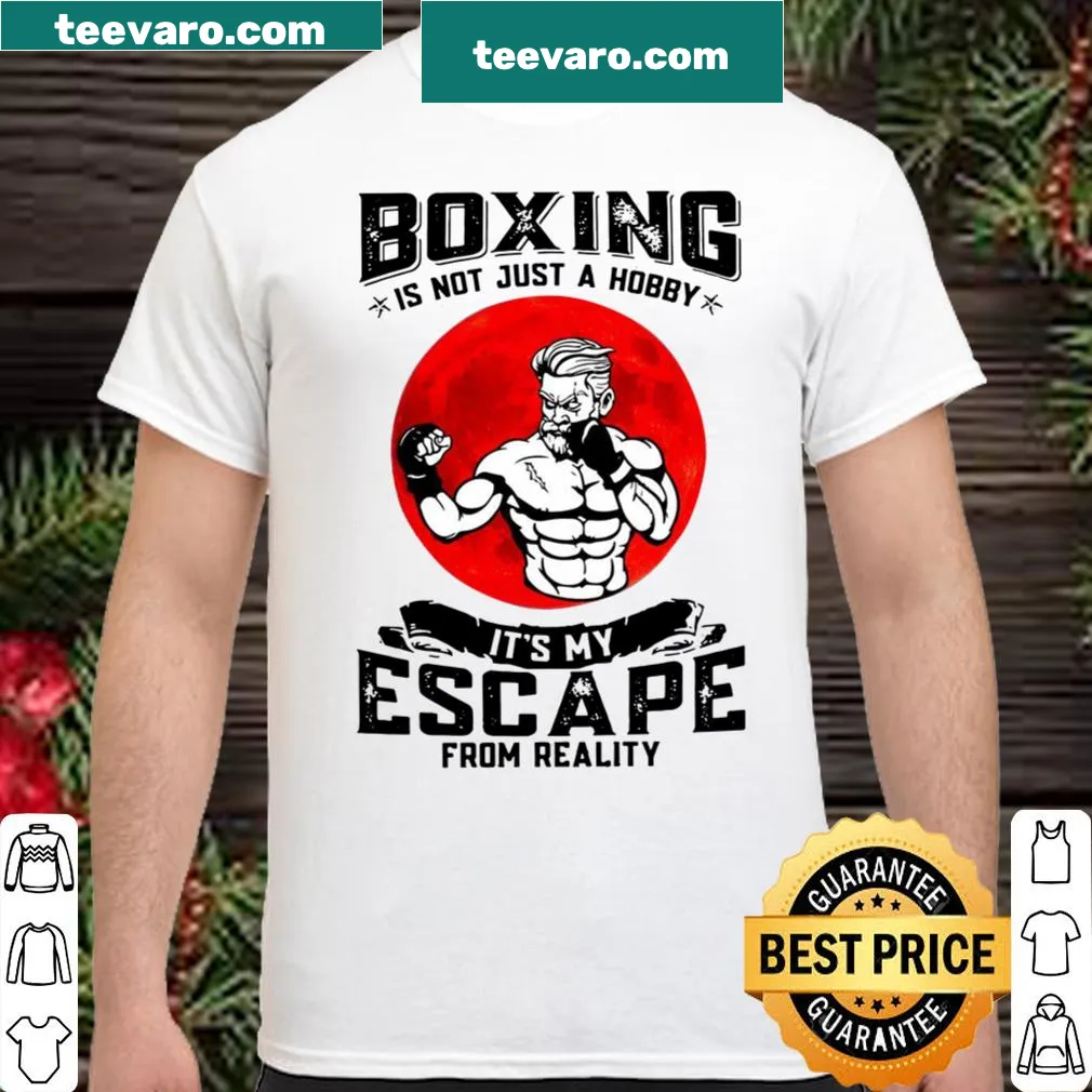 Inspirational boxing shirt with bold text