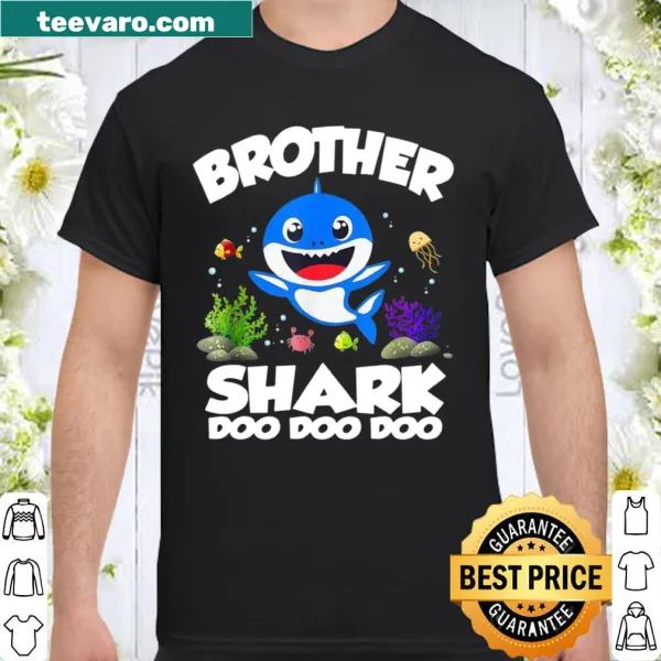 Cute shirt with Brother Shark graphic for kids