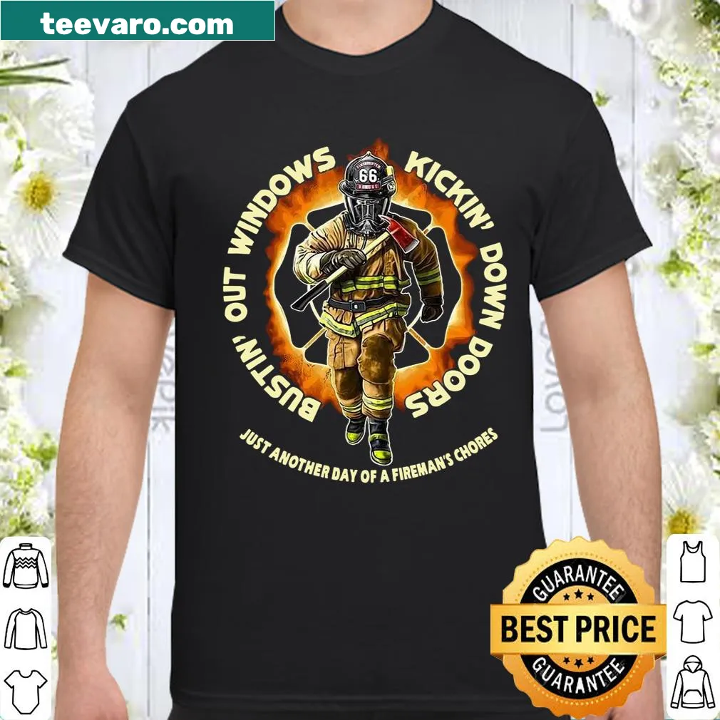 Funny firefighter shirt with a bold statement