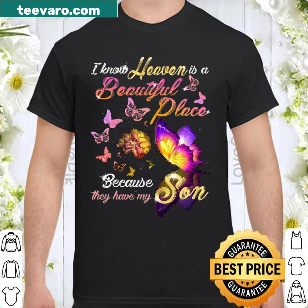 Heartfelt shirt with butterfly graphic and tribute phrase