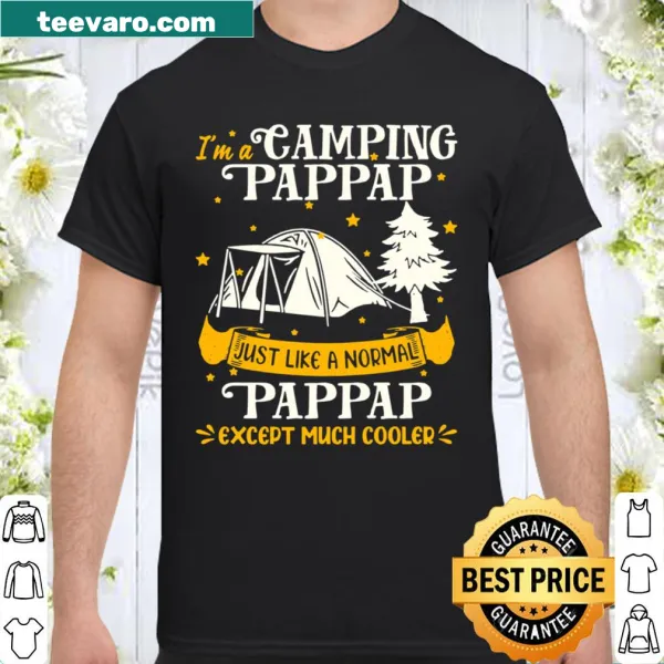 Shirt with the phrase 'Much Cooler For Pappap' in a playful font