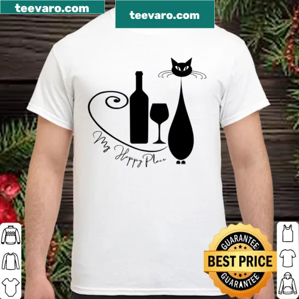 Wholesome graphic of cats and wine for cat lovers