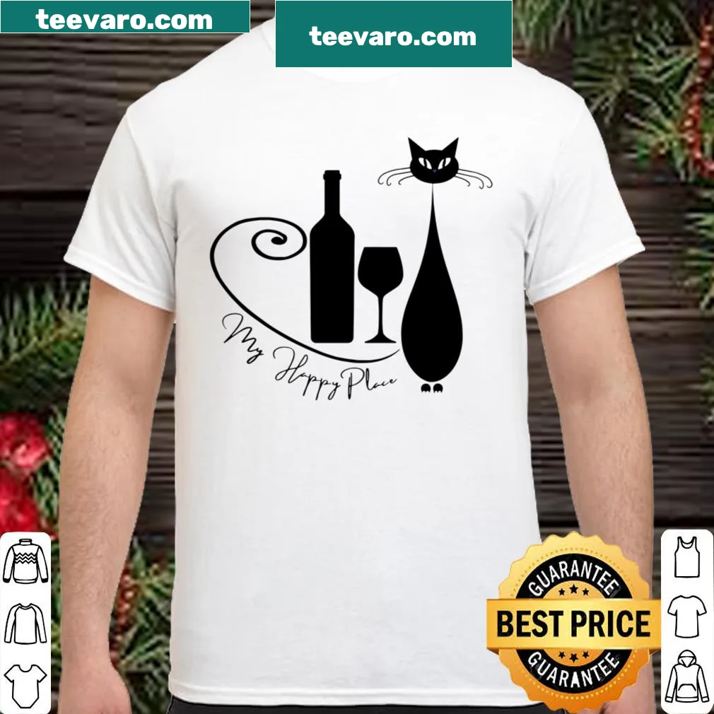 Wholesome graphic of cats and wine for cat lovers
