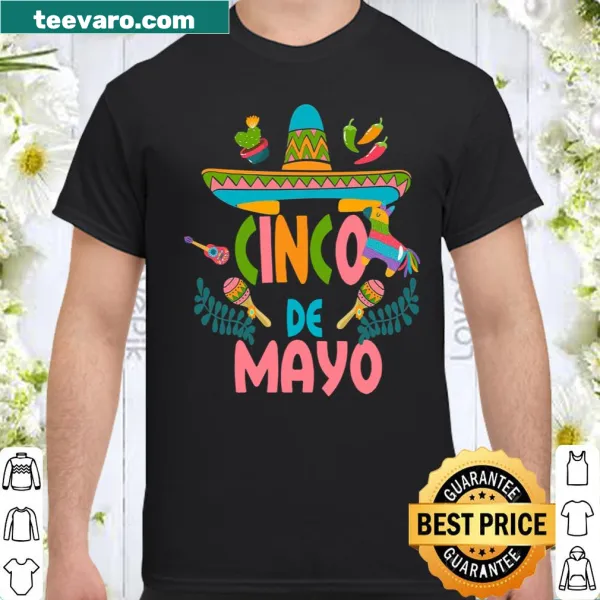 Festive Cinco de Mayo shirt featuring colorful fiesta design.