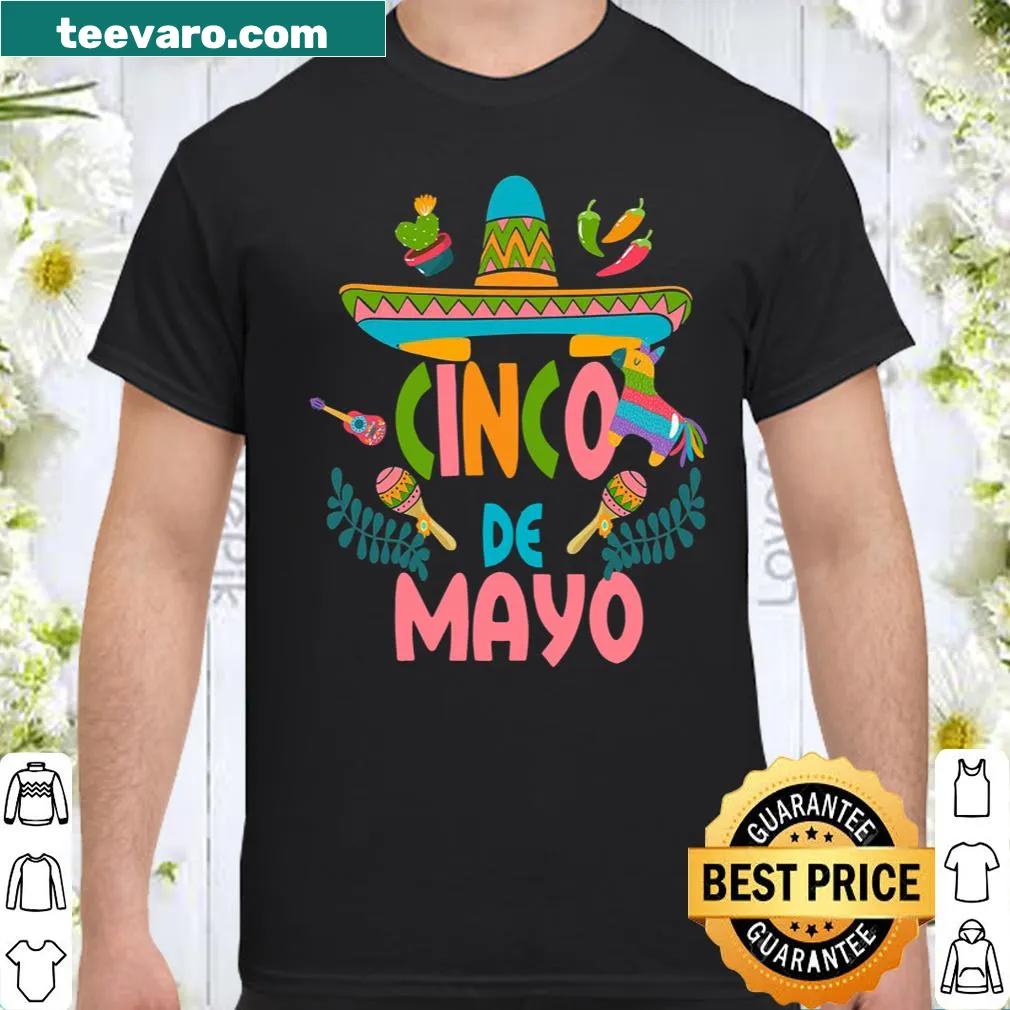 Festive Cinco de Mayo shirt featuring colorful fiesta design.
