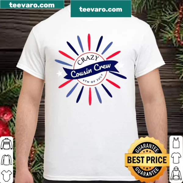 Kids shirt featuring a funny Crazy Cousin Crew design