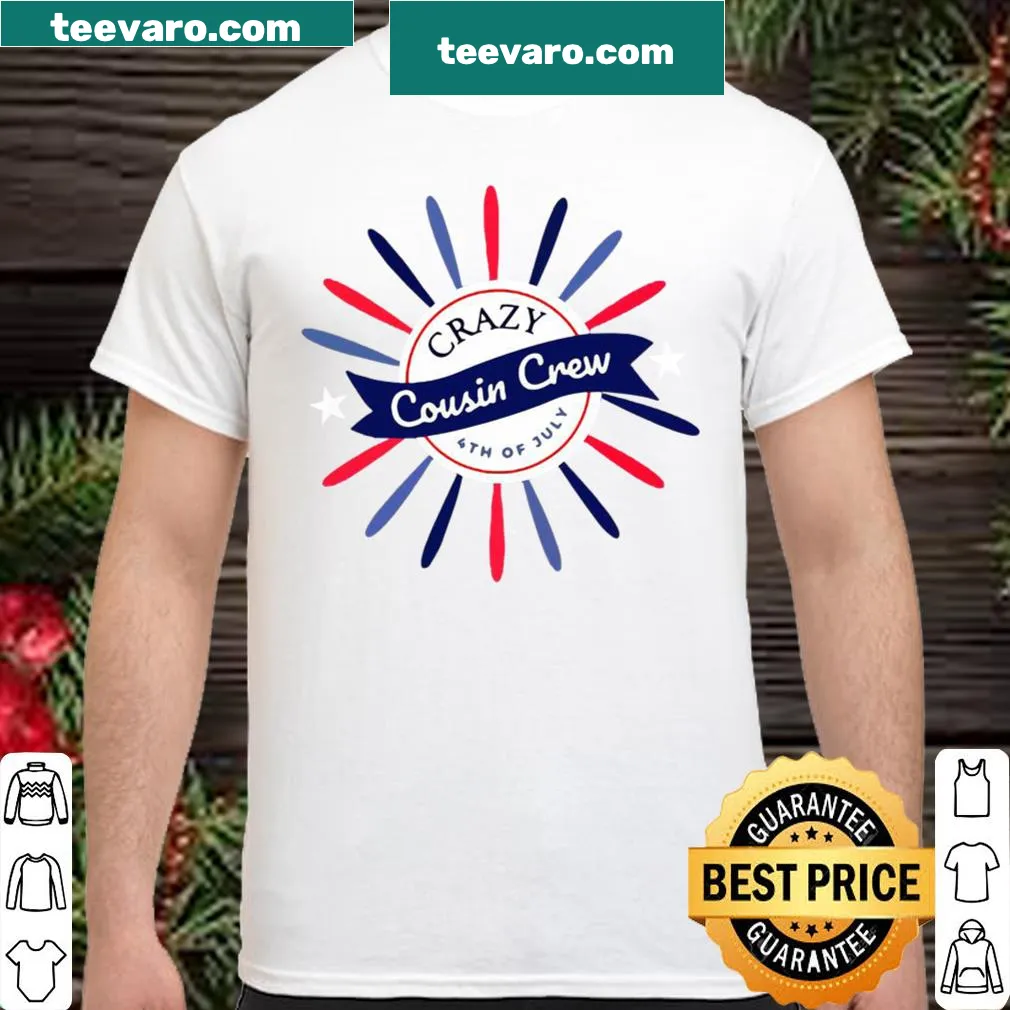 Kids shirt featuring a funny Crazy Cousin Crew design
