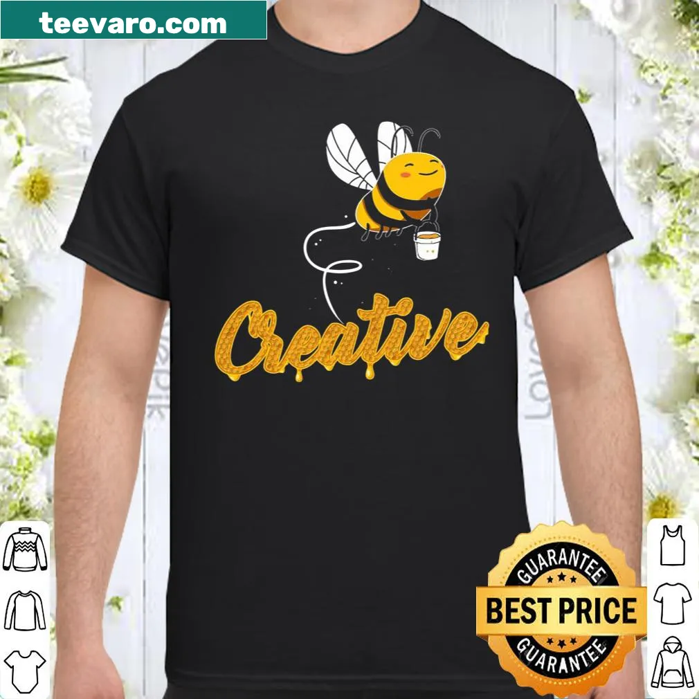 Smiling bee lover shirt with a playful bee graphic