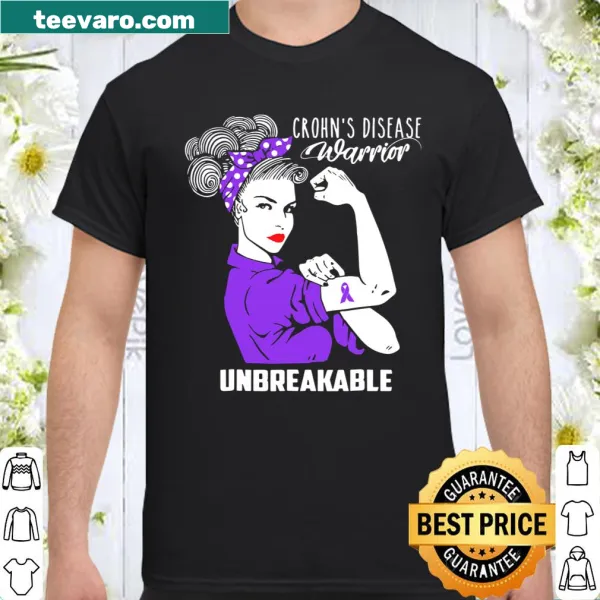 Empowering shirt for Crohn's disease warriors with an unbreakable message