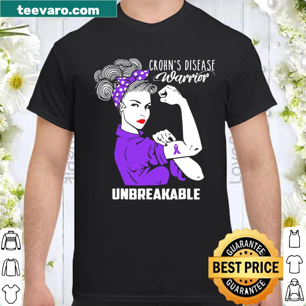 Empowering shirt for Crohn's disease warriors with an unbreakable message