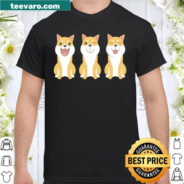 Kawaii Shiba Inu graphic shirt for dog lovers
