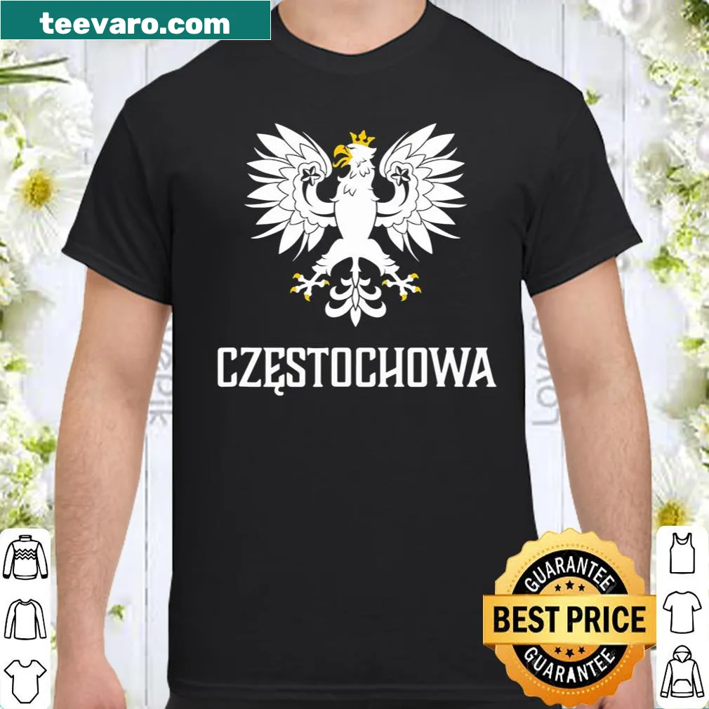 Czestochowa Poland shirt featuring bold typography