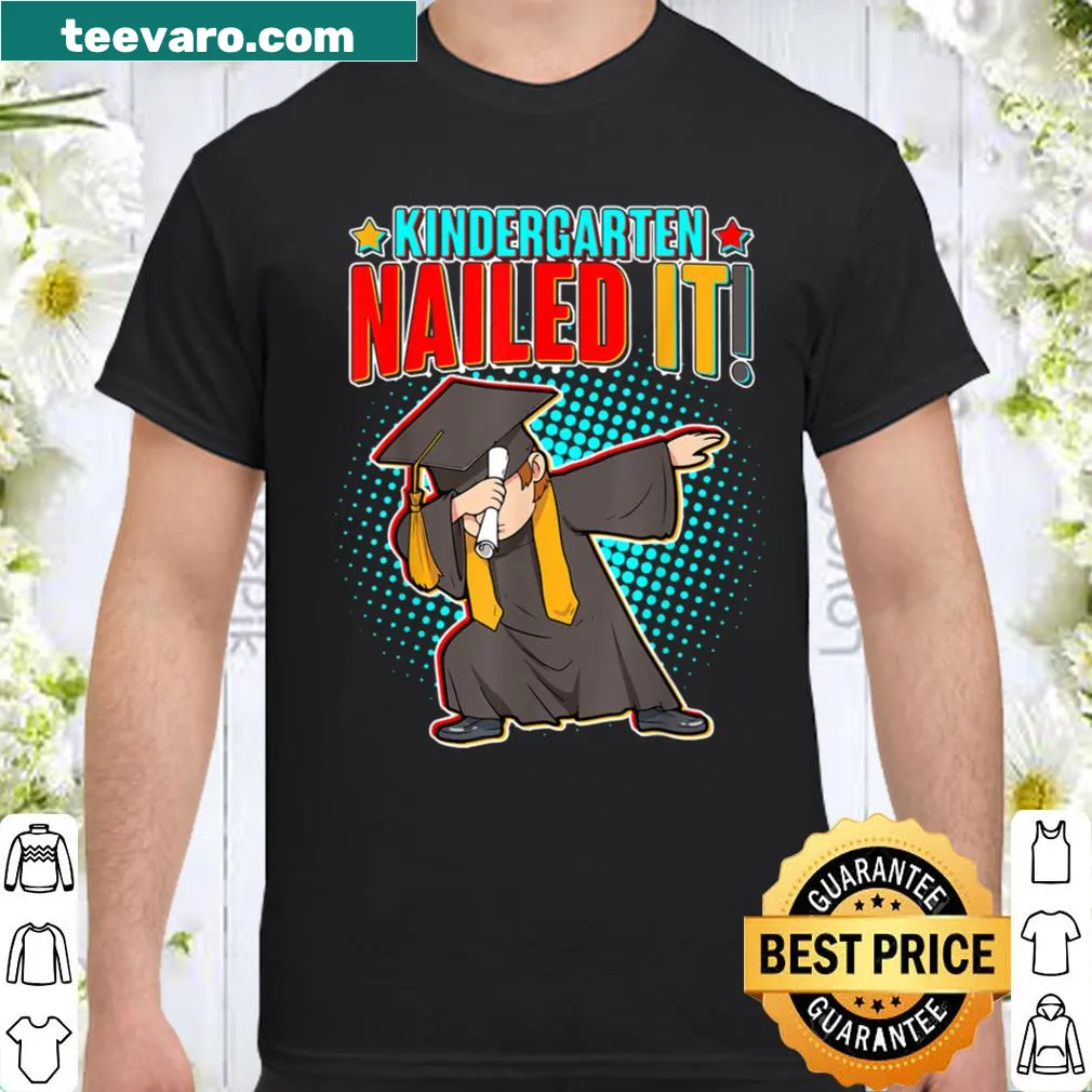 Cartoon boy dabbing with 'Class Of 2021 Nailed It' text