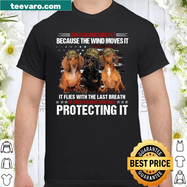 T-shirt with patriotic dachshund design and meaningful message