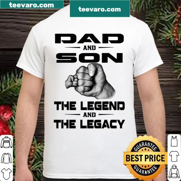 Shirt celebrating the bond between dad and son with text