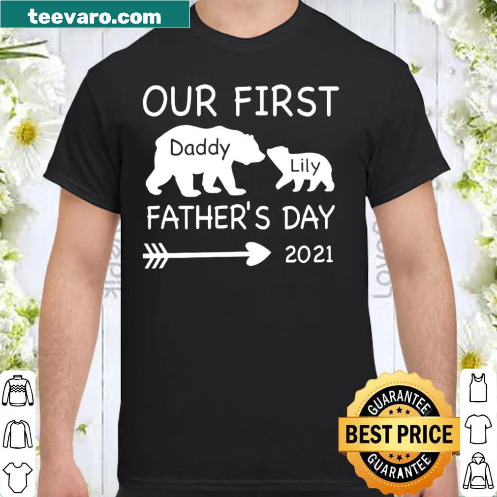 Matching daddy and baby bear shirts for Father’s Day.