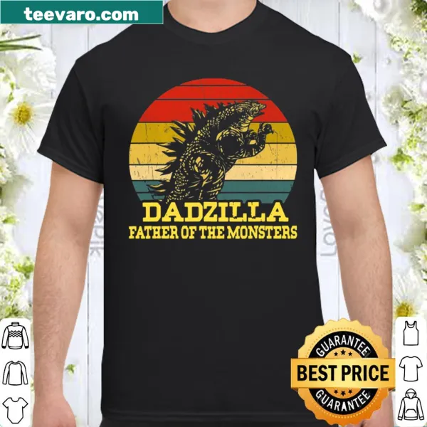 Dadzilla-themed shirt for fathers featuring monster illustration