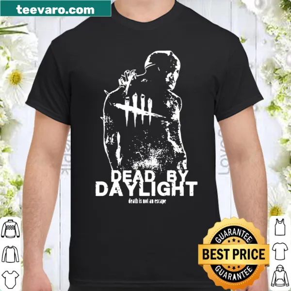 Graphic featuring elements from Dead By Daylight game.