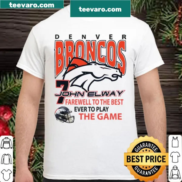 Denver Broncos John Elway tribute shirt with number 7
