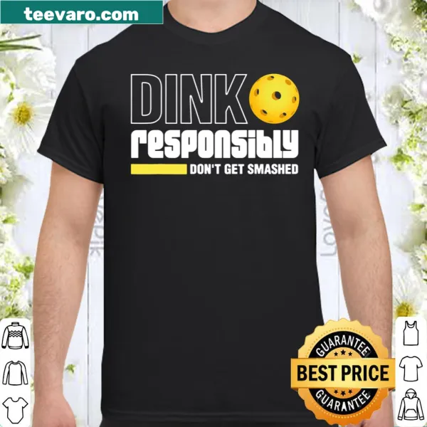 Playful t-shirt with pickleball-themed text and graphic