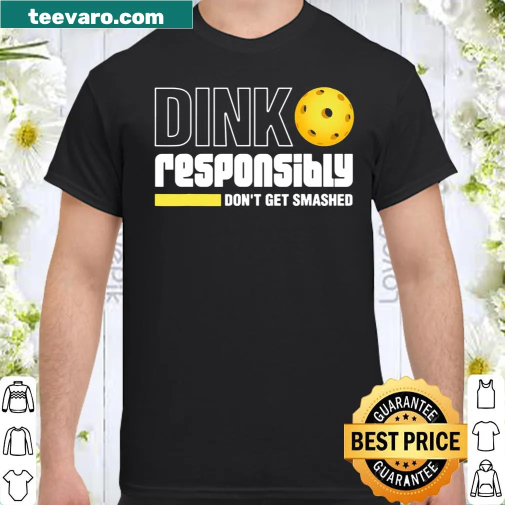 Playful t-shirt with pickleball-themed text and graphic