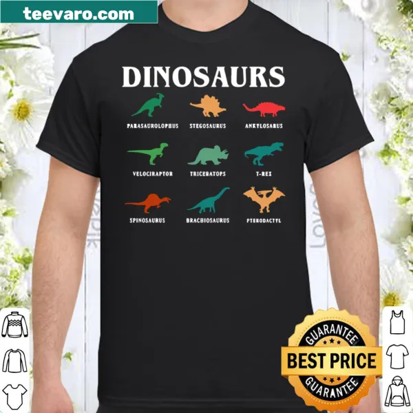 Brachiosaurus cartoon T-shirt celebrating dinosaurs