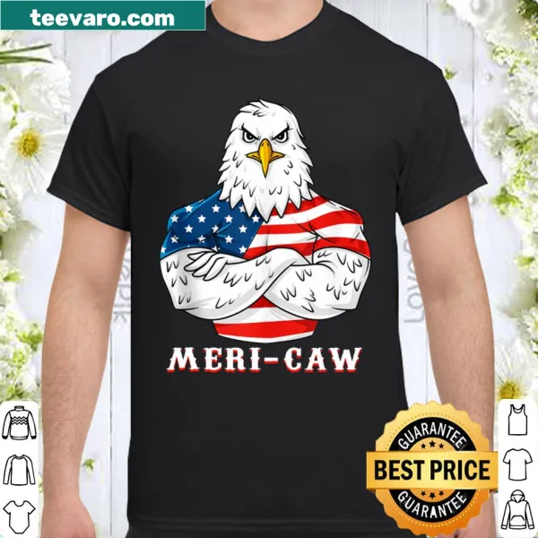 Patriotic shirt with eagle design for Fourth of July