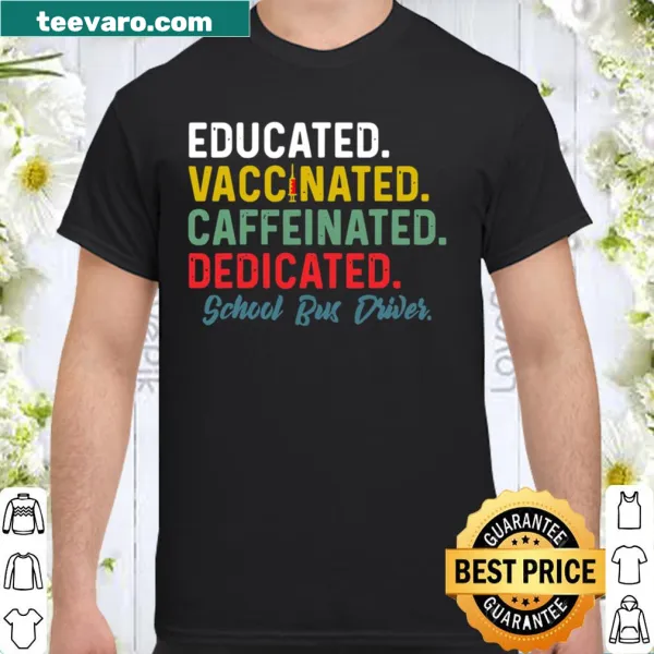 Shirt for school bus drivers featuring a fun message about their profession