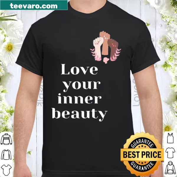 Inspirational typography design reading 'Love Your Inner Beauty'.
