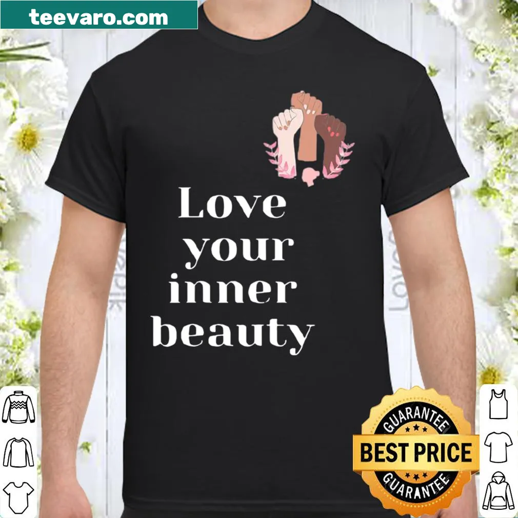Inspirational typography design reading 'Love Your Inner Beauty'.