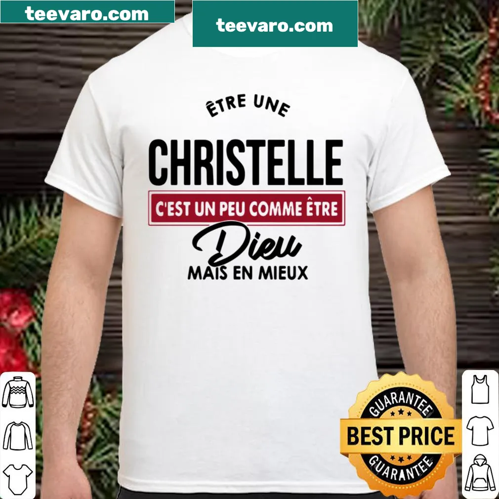 Playful typographic shirt about being a Christelle.