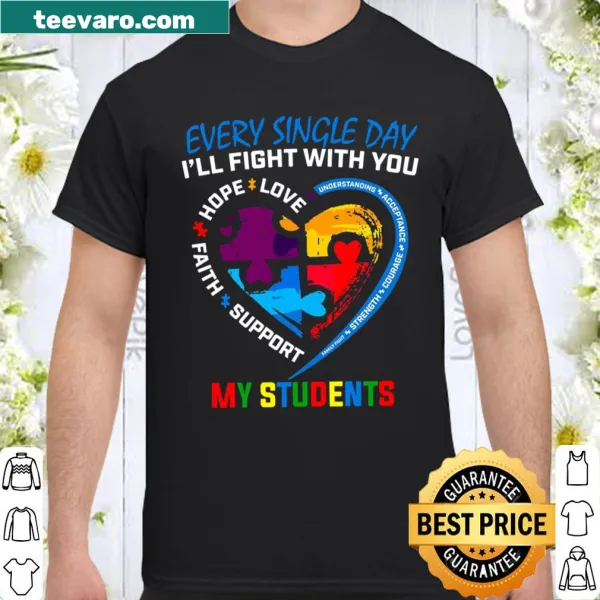 Inspirational teacher shirt with supportive message