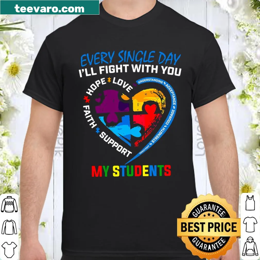 Inspirational teacher shirt with supportive message