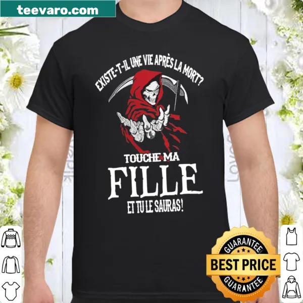 Philosophical shirt on life after death with thought-provoking text