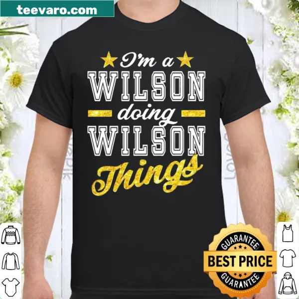 Shirt with 'Wilson' printed for family reunions.