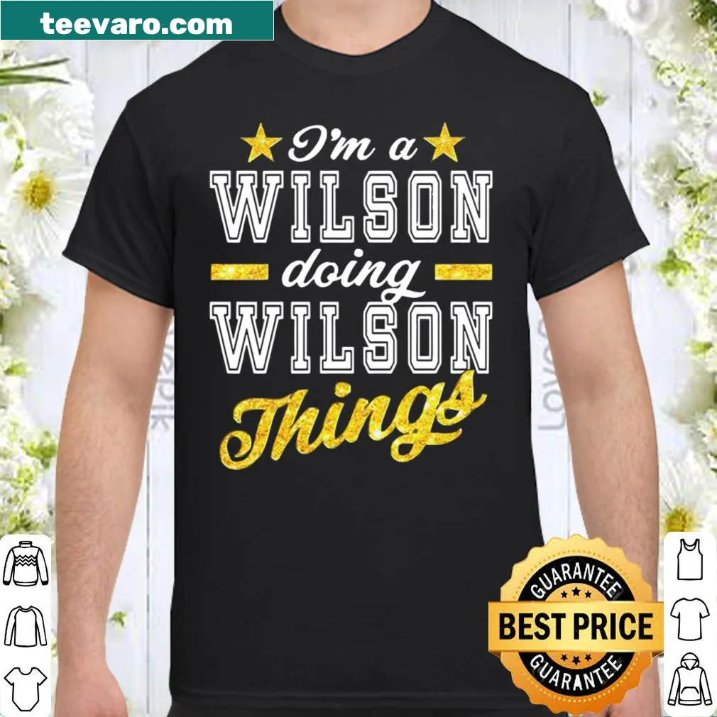 Shirt with 'Wilson' printed for family reunions.