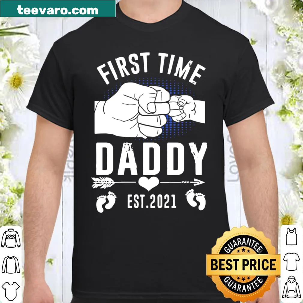 Text graphic stating 'First Time Daddy Est 2021'